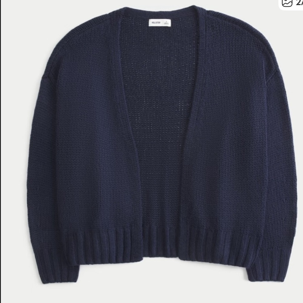 Hollister Navy Blue Knit Sweater - Picture 2 of 7